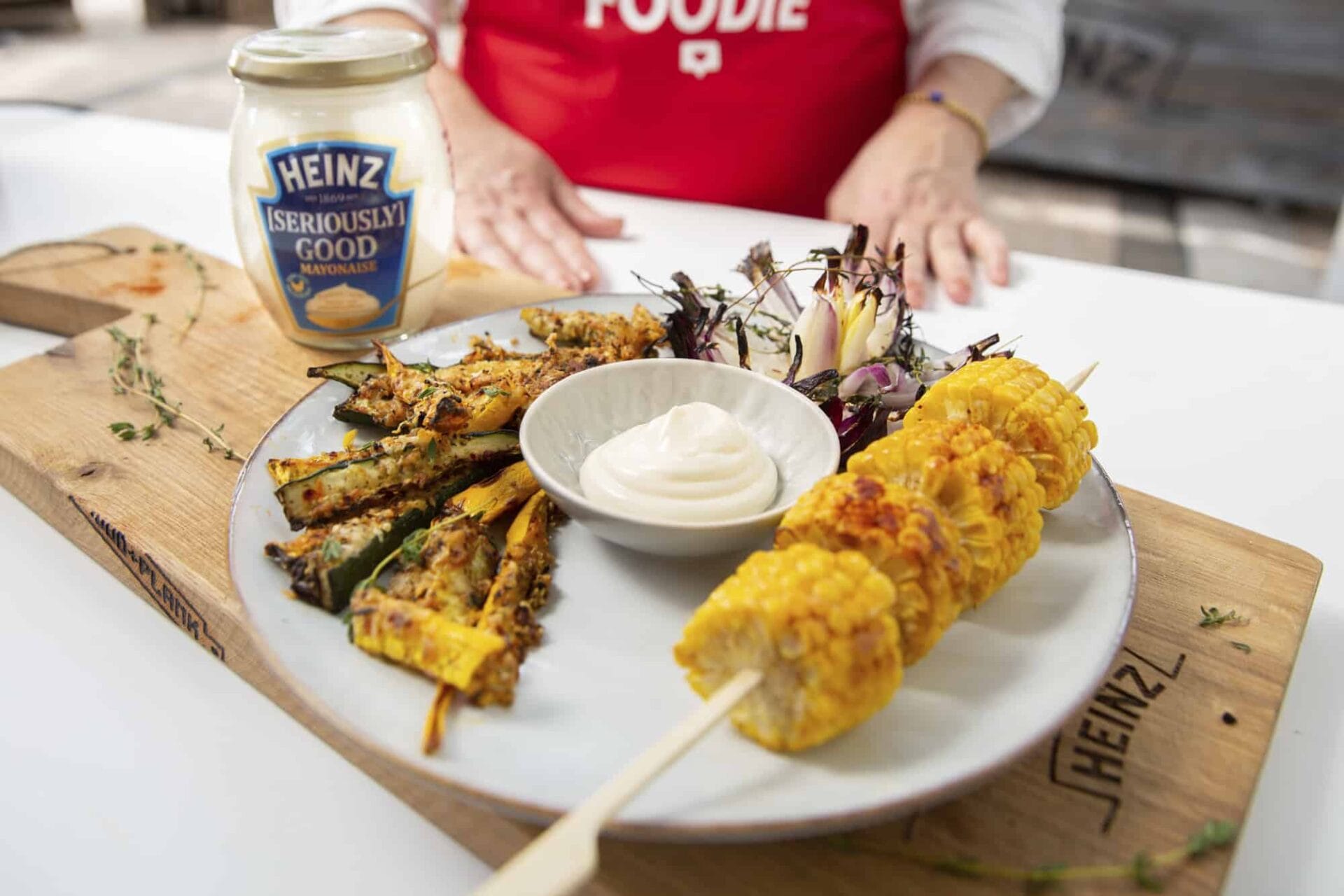 Courgette Parmezaan frietjes met Heinz seriously good mayonaise